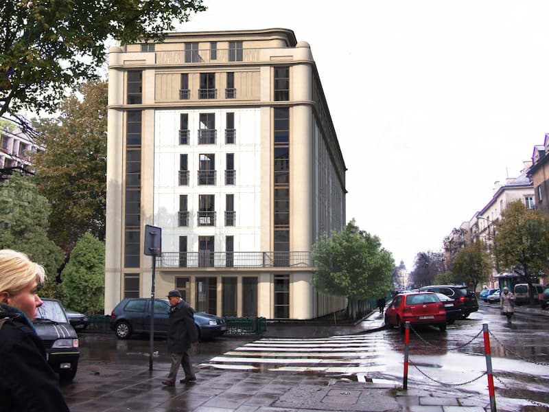 Wizualizacja budynku wielorodzinnego przy ul. Senatorska w Krakowie, SARTR PROJEKT